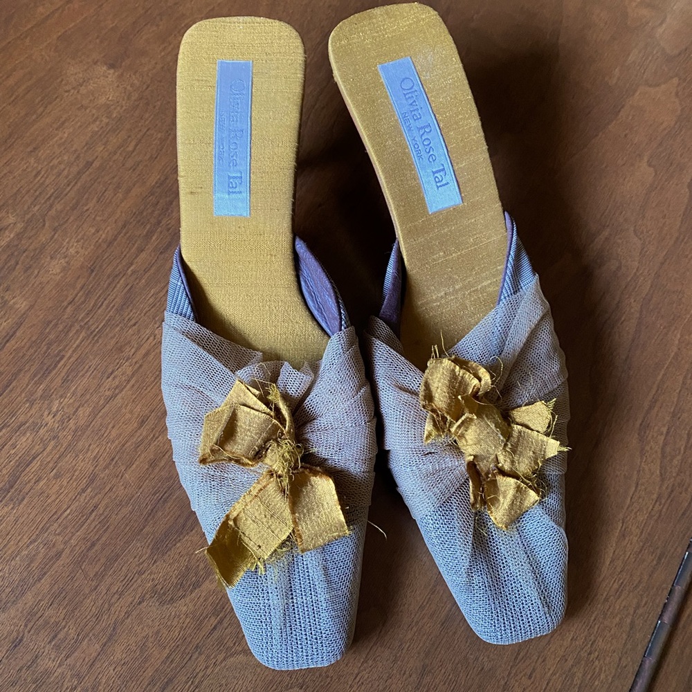 Olivia Rose Tal silk mule size 9